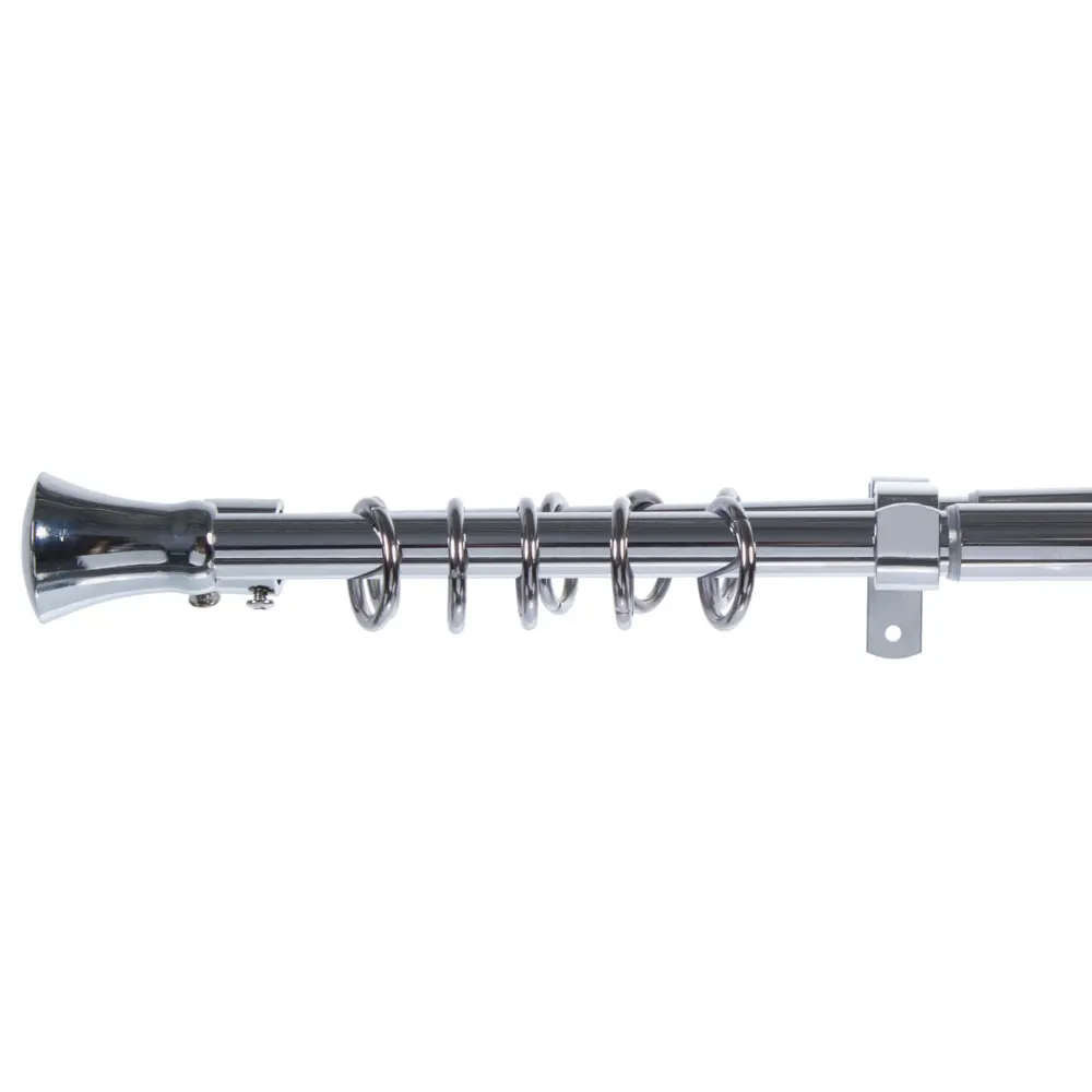 Карниз двухрядный Трапеция раздвижной 160-300 см цвет хром INSPIRE STLM-2200687 - Вид №1