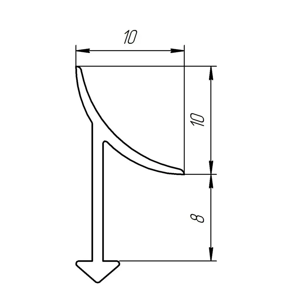 Уголок окантовочный Alprofi 270 см цвет золото STLM-2132869 - Вид №2
