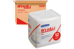 18792108 Протирочный материал WypAll X70, сложенные в 1/4, белый 8387 Kimberly-Clark