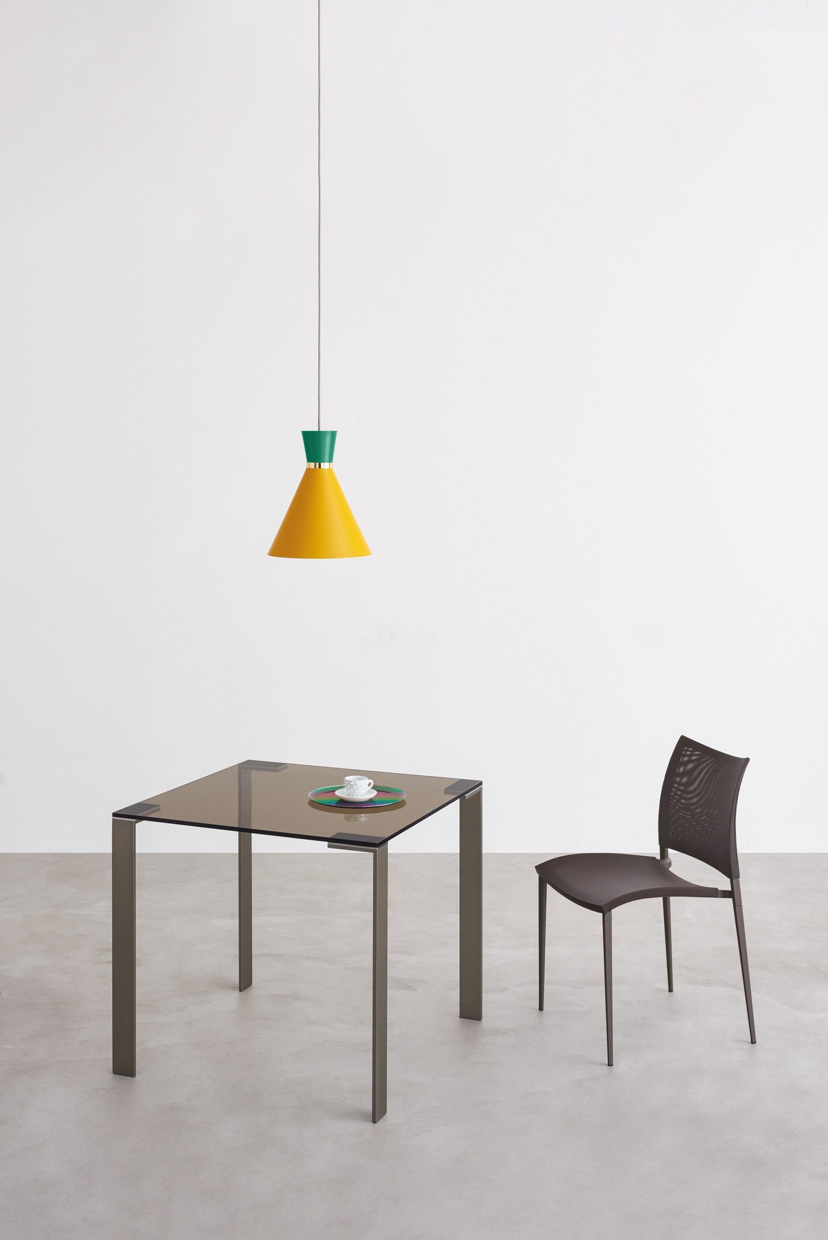 Стальной и стеклянный стол Desalto Стекло Liko ARCH-00116266 - Вид №2