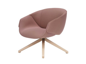 Тканевое вращающееся кресло с подлокотниками