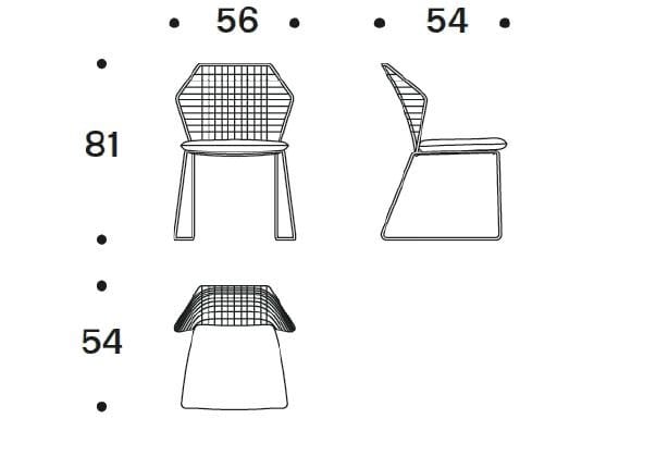 Садовый стул из полиэтиленовой ткани и веревки Saba Italia Нью-Йорк ARCH-00019991 - Вид №2