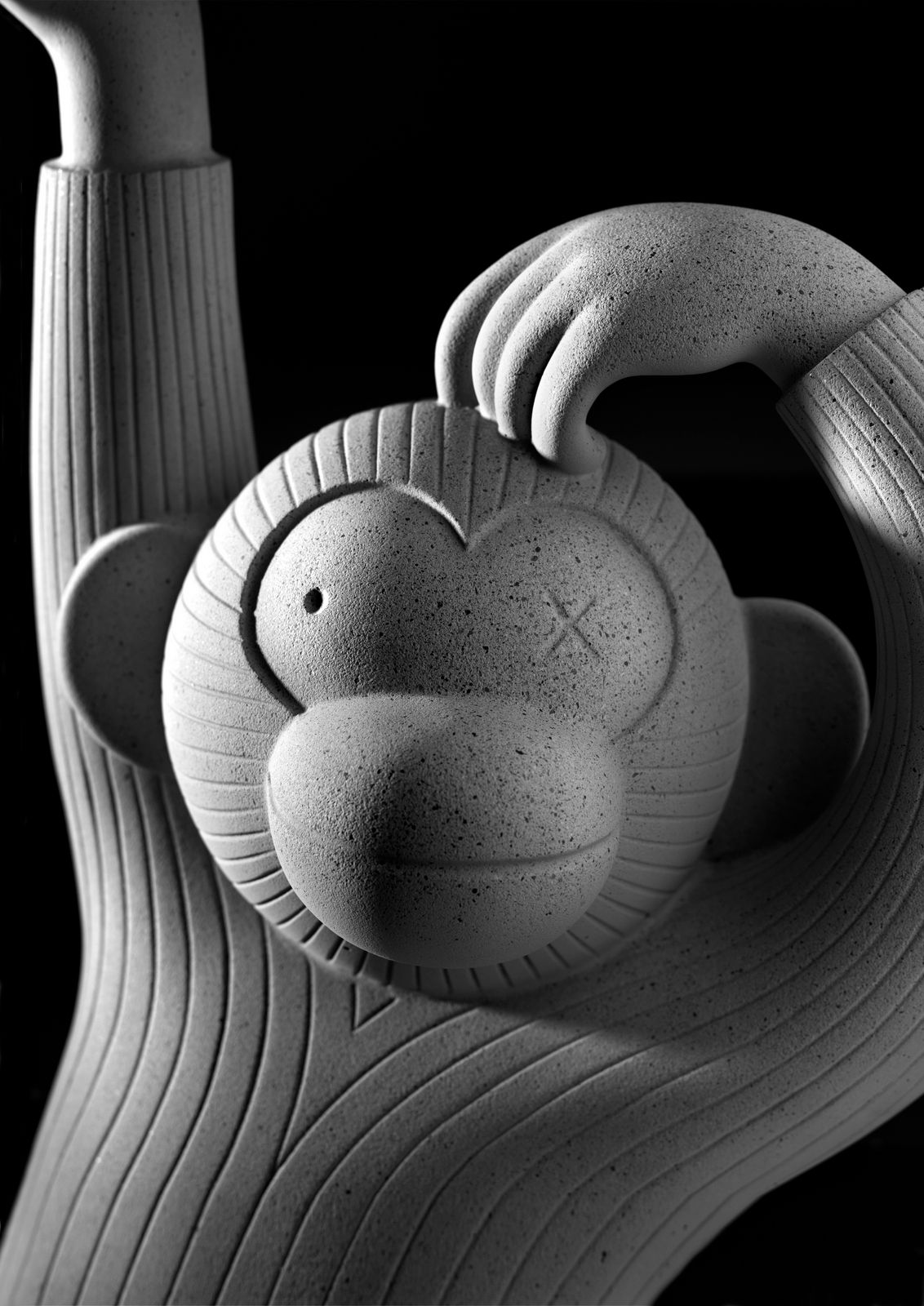 Бетонный круглый низкий журнальный столик BD Barcelona MONKEY ARCH-00134648 - Вид №26