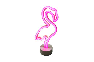 15846369 Светодиодный настольный неоновый светильник Фламинго, 3Вт, цвет свечения розовый 12-69 Apeyron