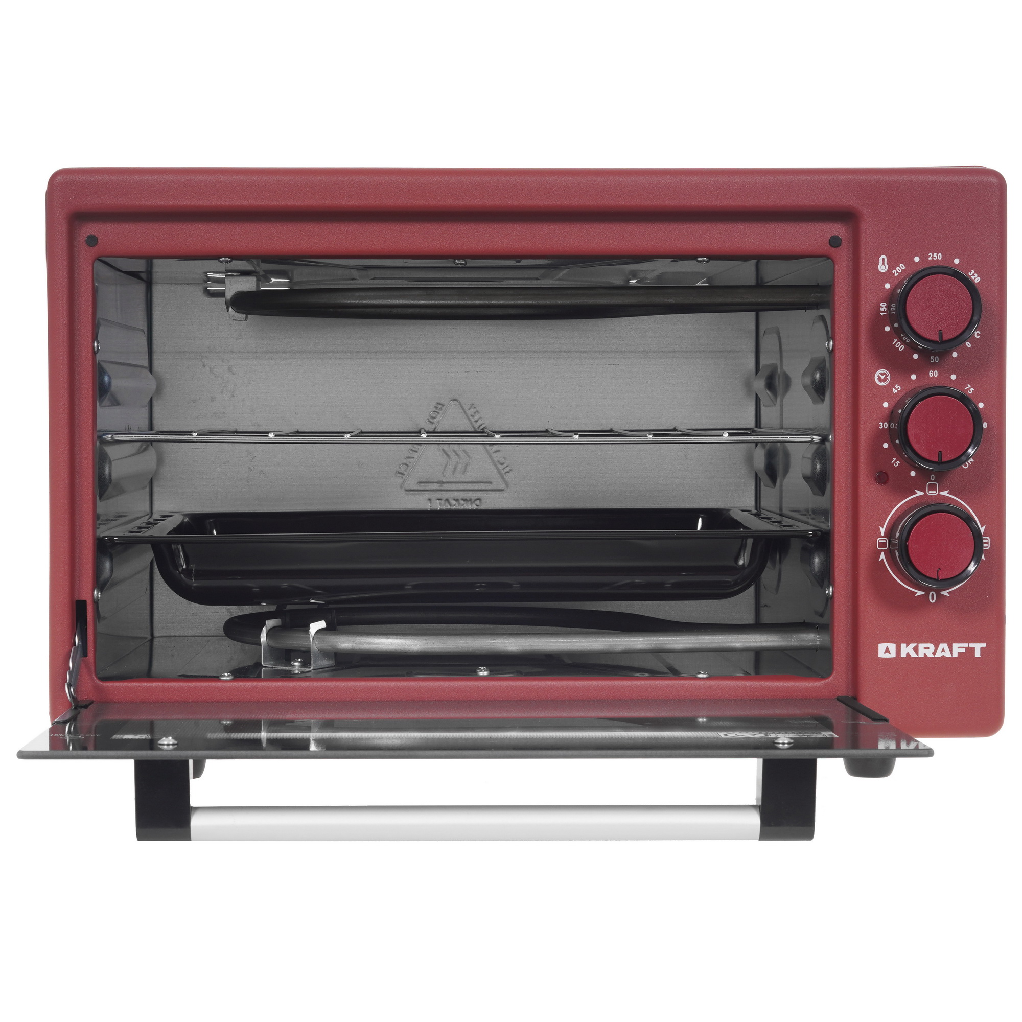 5333040 Мини-печь Kraft KF-MO 3200 R красный STDN-0097400 - Вид №5