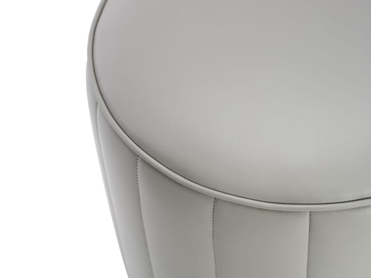 Круглый кожаный пуф Now & Future POWYS ARCH-00043874 - Вид №4