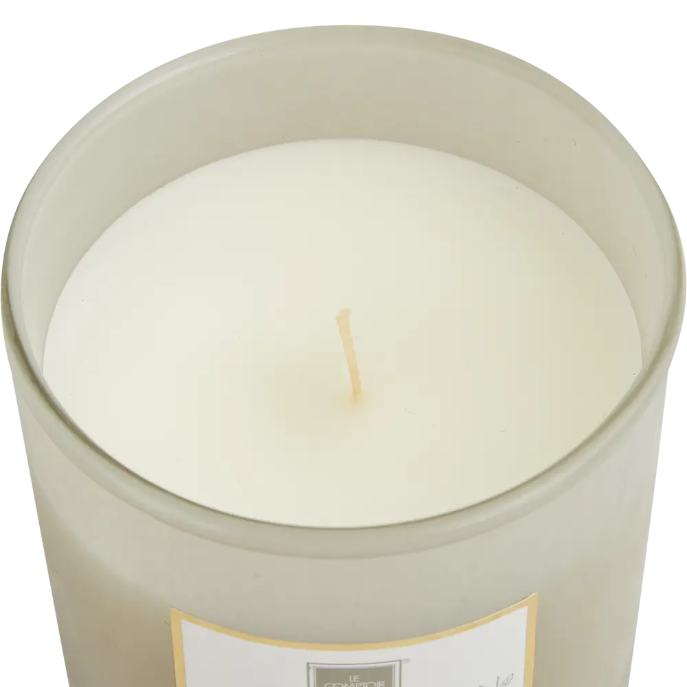 Свеча ароматизированная в подсвечнике Atmosphera Белая мирра серая 9 см STLM-2145529 - Вид №1