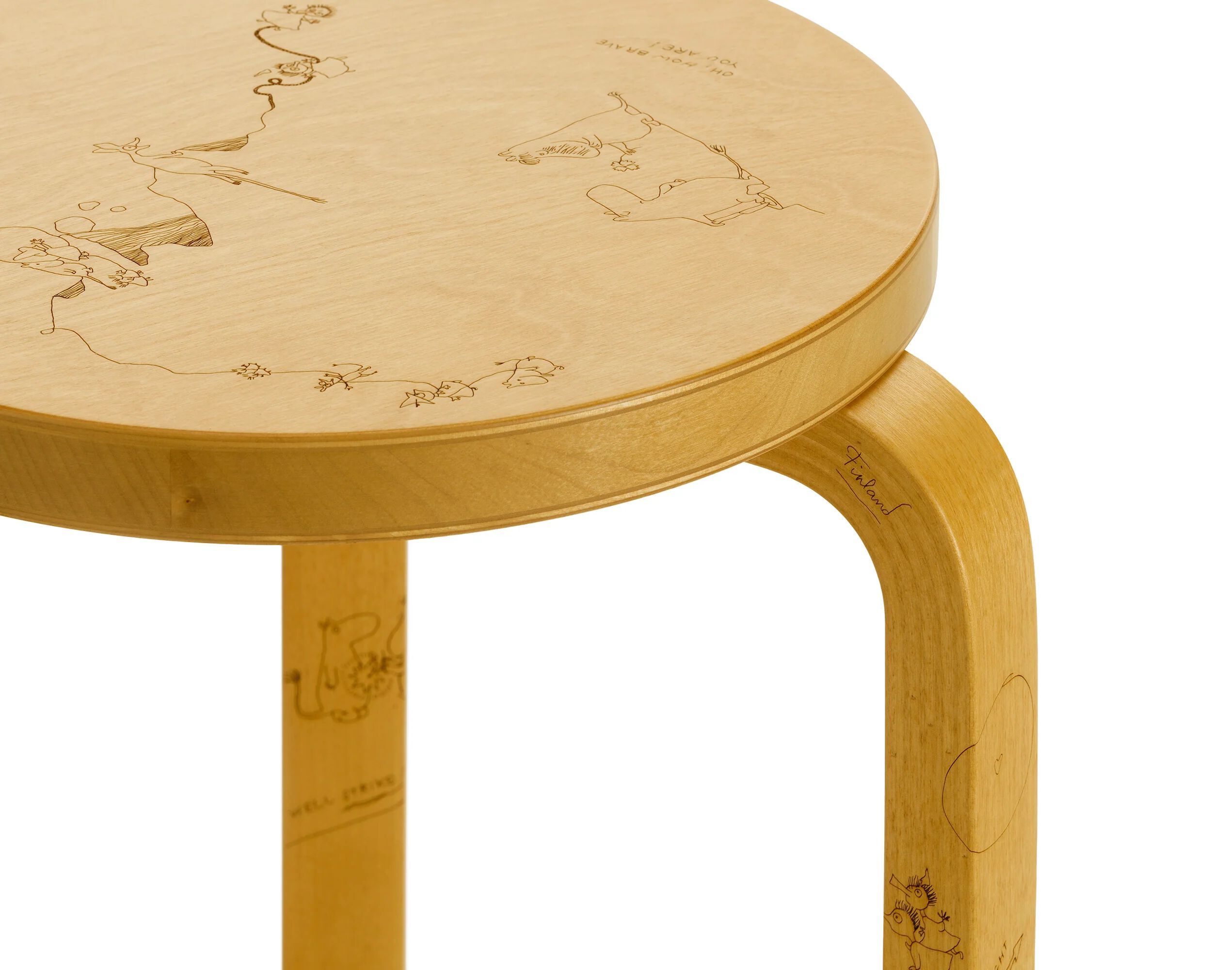 Штабелируемый стул из березы Artek STOOL 60 CELEBRATION ARCH-00111010 - Вид №2