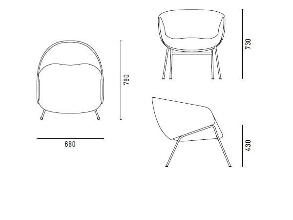 Кресло с подлокотниками SP01 ARCH-00094424 - Вид №1