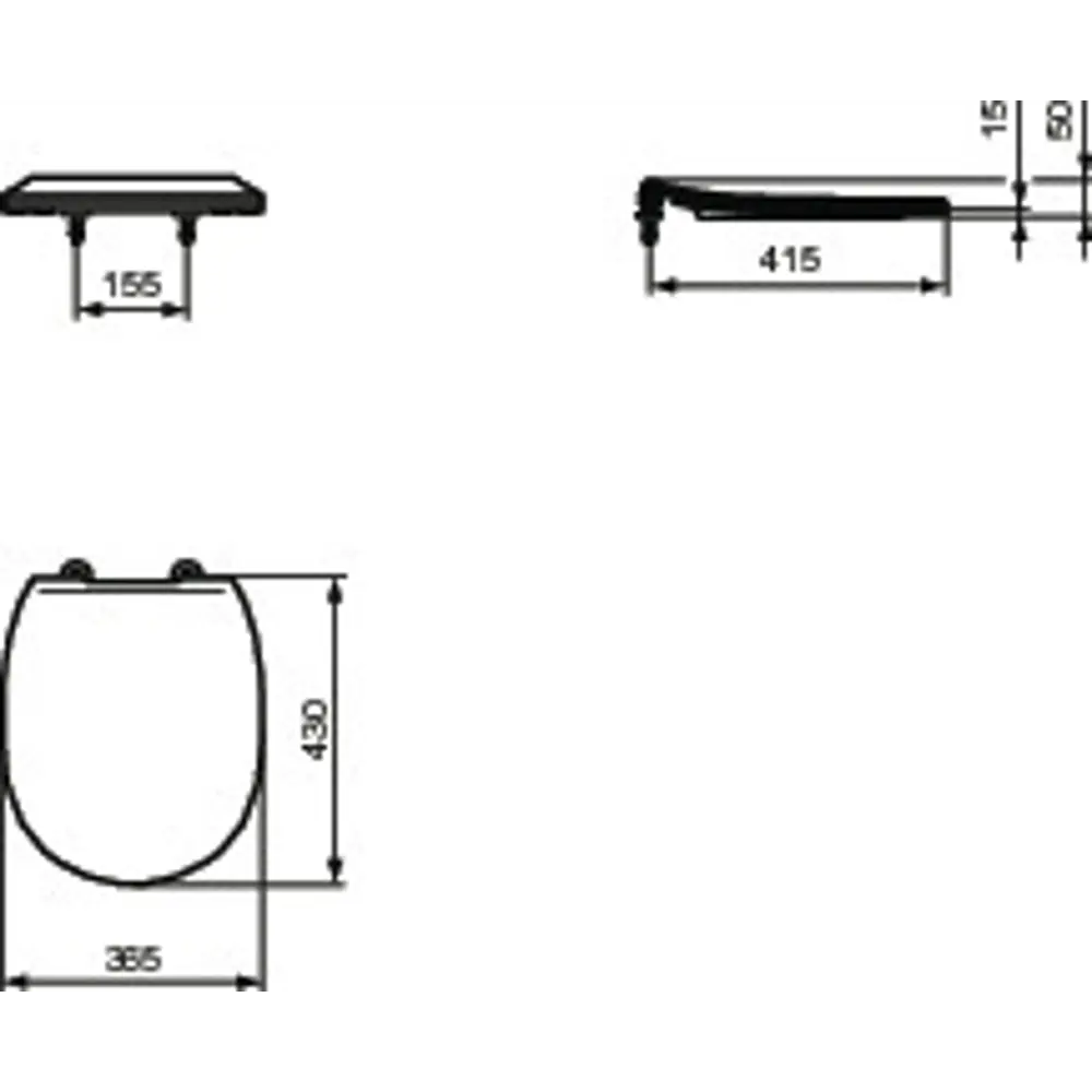 Крышка для унитаза Ideal Standard Connect E772401 с микролифтом STLM-2002225 - Вид №8