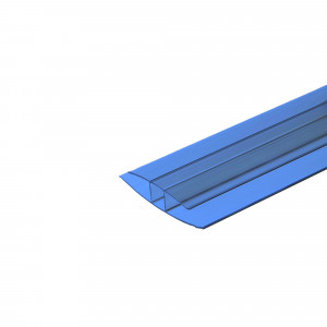 82432464 Профиль соединительный неразъемный Колибри 6 мм синий 3 м