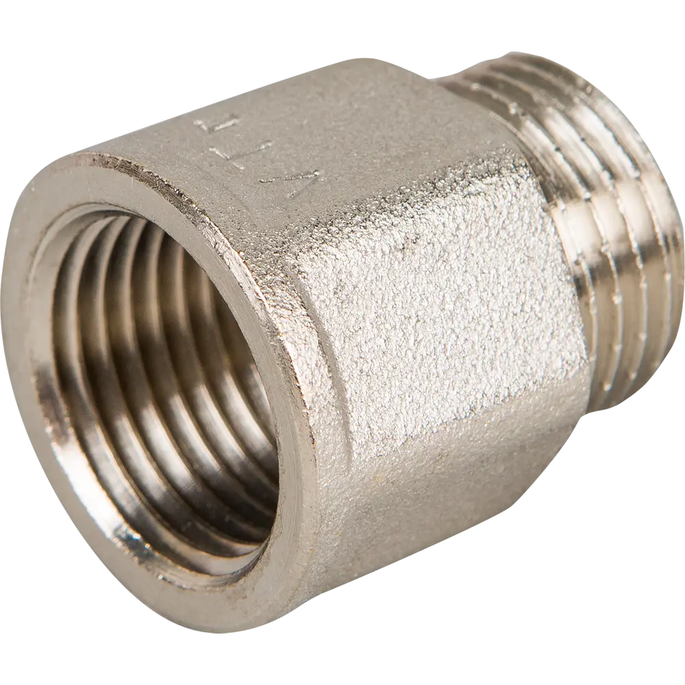 Удлинитель Valtec резьба 1/2"х20 мм внутренняя-наружная никелированная латунь STLM-2163321 - Вид №1