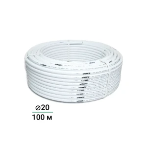 Труба полипропиленовая UWS армированная алюминием 20x2.0 мм SDR25 PN10 1 м на отрез бухта 100 м