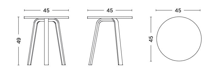 Круглый деревянный журнальный столик In Stock Hay ARCH-00094869 - Вид №4