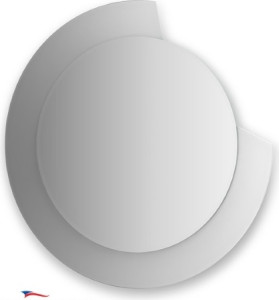 Cz 0601 Зеркало с фацетом 10 мм на белом основании 80Х80 см FBS Colora
