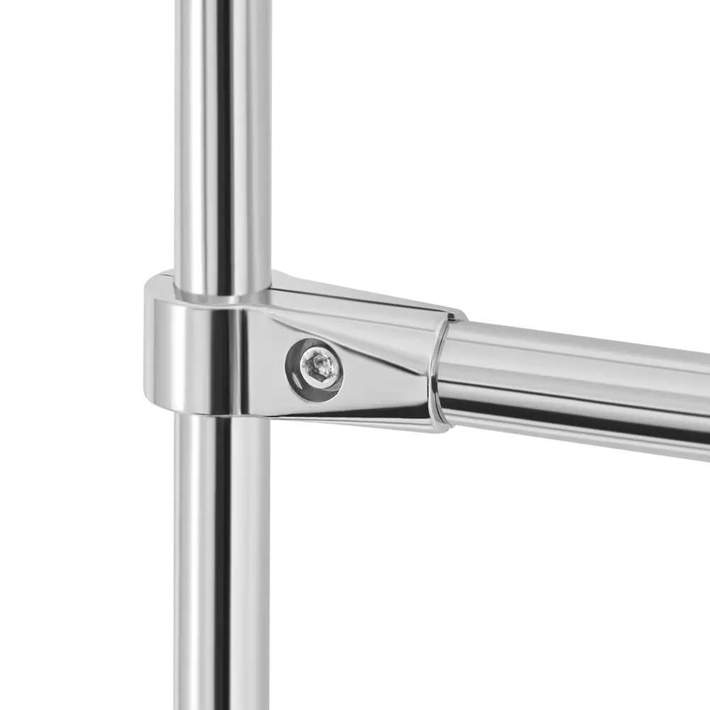 Соединитель 2-х труб Т-образно усиленный, цвет хром PALLADIUM STLM-2039499 - Вид №4