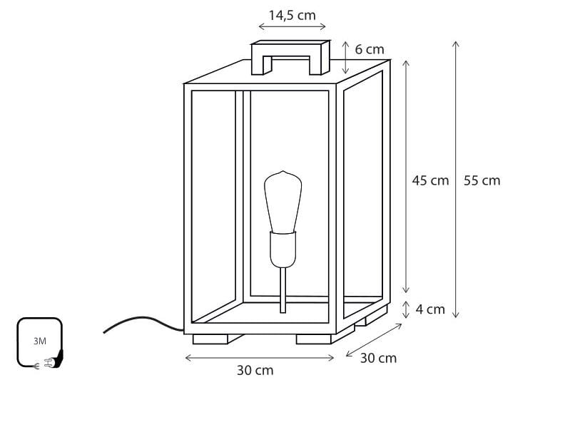 Латунная светодиодная наружная настольная лампа Authentage Lighting Vitrine ARCH-00114313 - Вид №2
