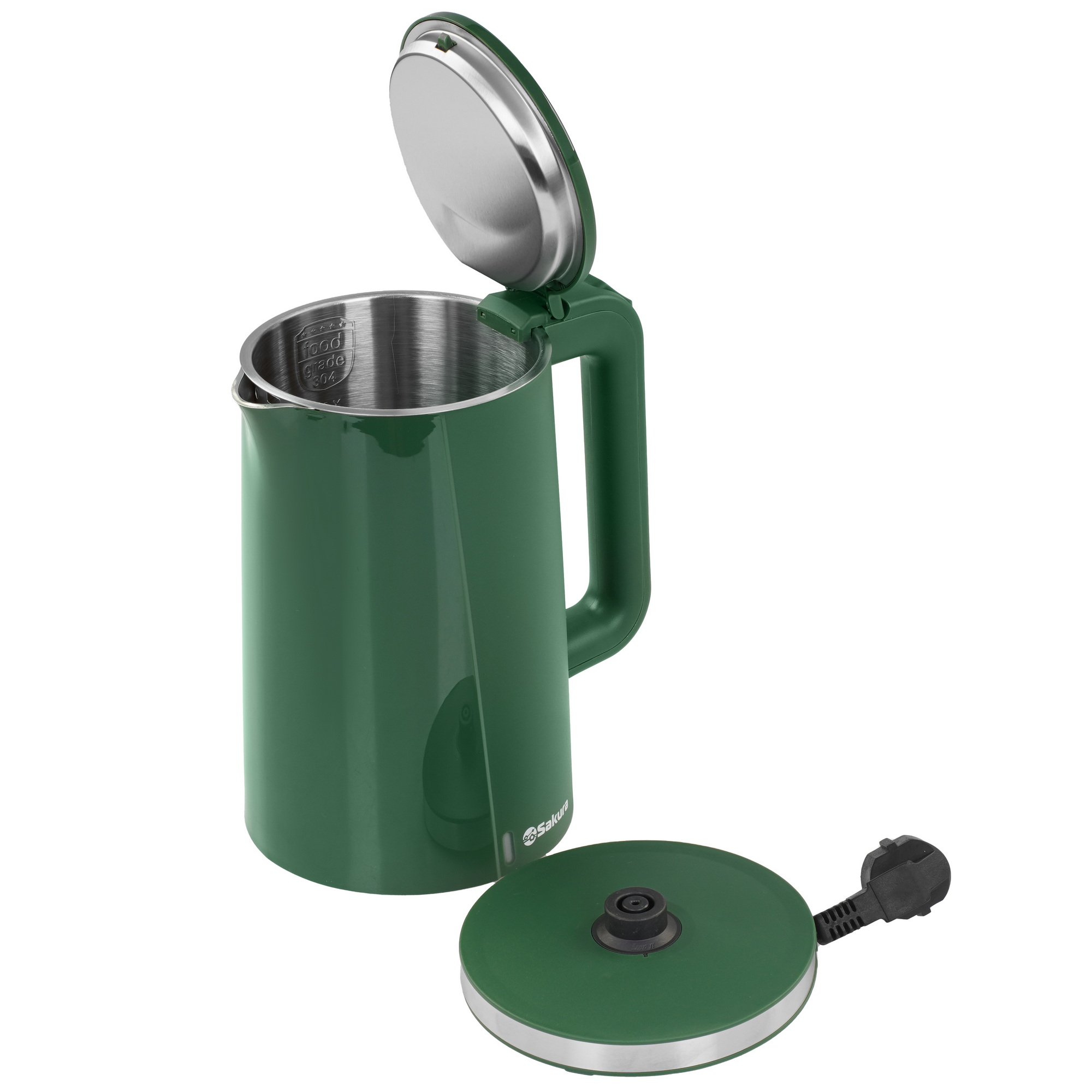 9248670 Электрочайник Sakura SA-2174GR зеленый STDN-0076652 - Вид №4