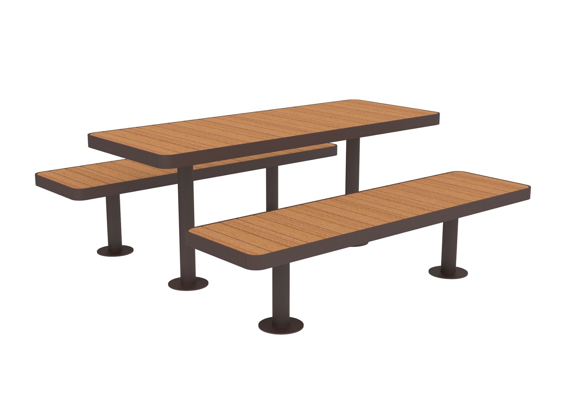 Стол для пикника со встроенными скамейками Lazzari палуба ARCH-00057717 - Вид №18