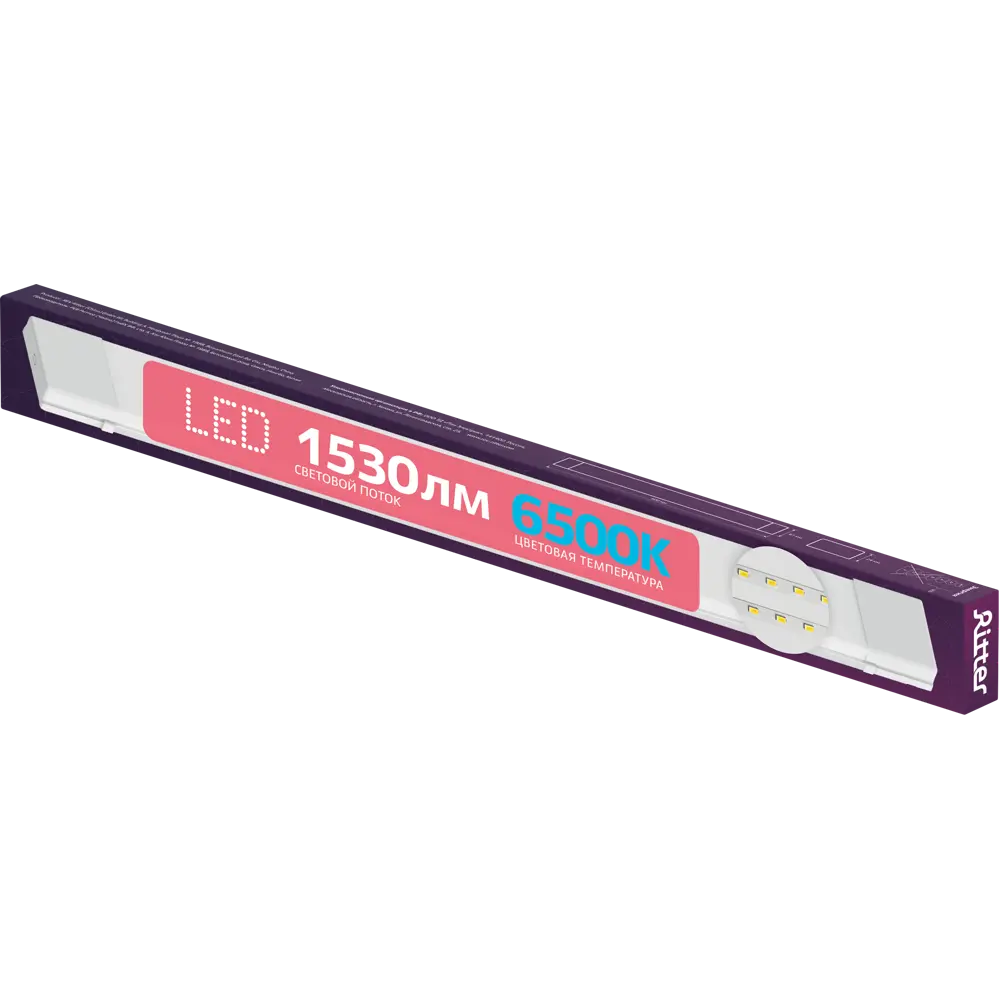 Светильник линейный светодиодный Ritter Opal 18 Вт холодный белый свет 600 мм STLM-2139951 - Вид №1