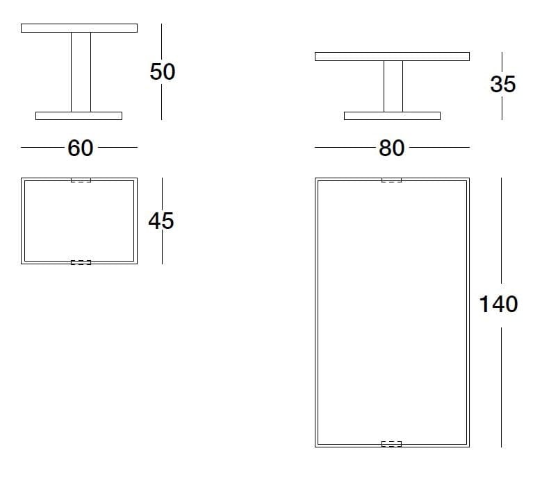Прямоугольный мраморный журнальный столик Longhi Loveluxe ARCH-00031936 - Вид №9