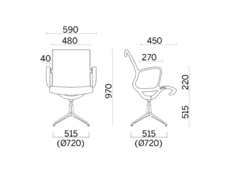 Спицевое кресло с подлокотниками Sitland ARCH-00136881 - Вид №2