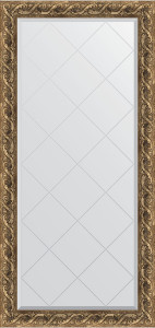 BY 4270 Зеркало с гравировкой в багетной раме - фреска 84 mm EVOFORM Exclusive-G
