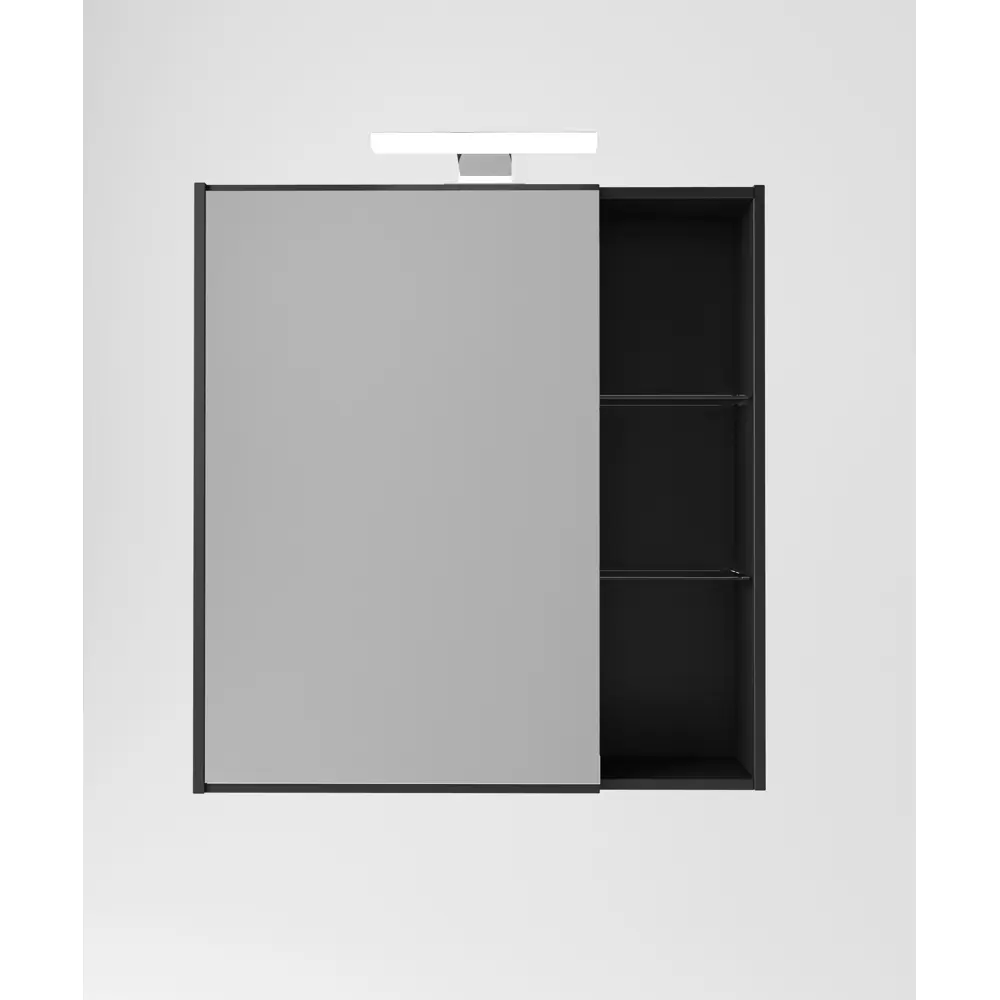 Зеркальный шкаф Aquaton Амели 80 см, антрацит STLM-2122432