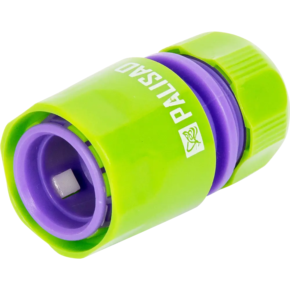 Коннектор для шланга быстросъёмный Palisad 1/2 " с аквастопом STLM-2077898 - Вид №1