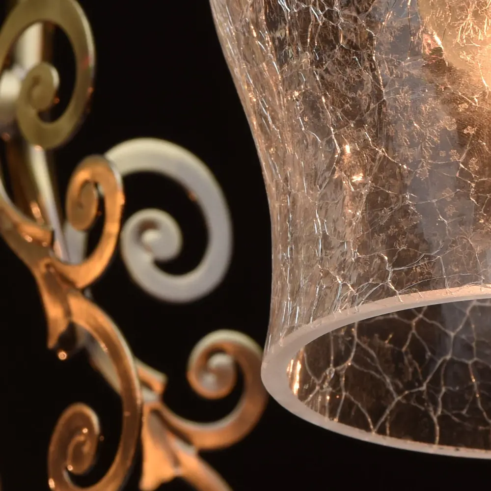 Люстра Моника 5xE27x60 Вт, металл/стекло, цвет бронза/прозрачный MW-Light STLM-2060605 - Вид №5