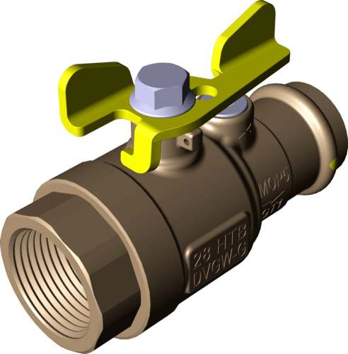 659 318 Модель 2671.3 Трубопроводные системы  Profipress G  Газовые шаровые краны Santreyd  - Вид №3