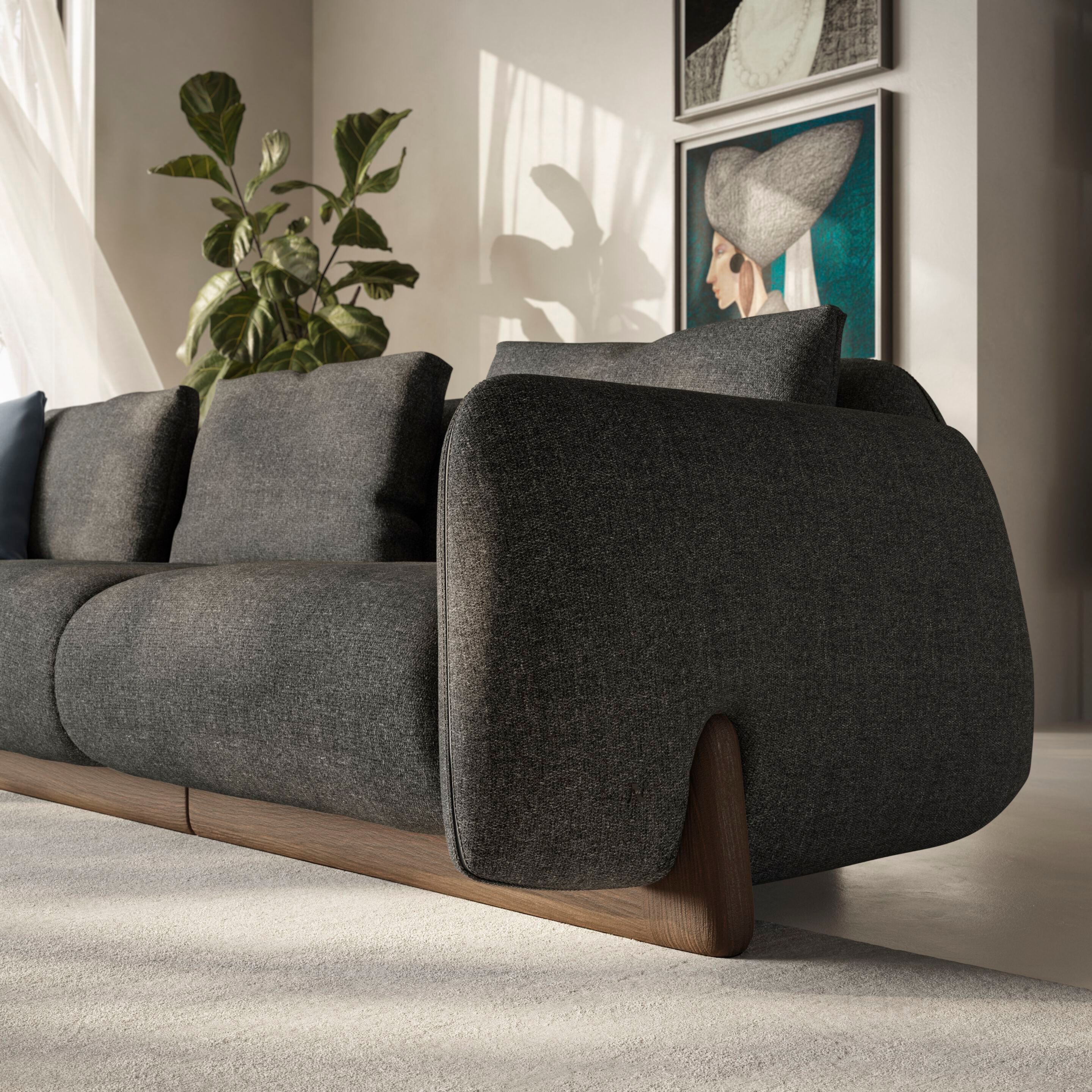 4-местный тканевый диван Natuzzi Italia Mirai ARCH-00141963 - Вид №6