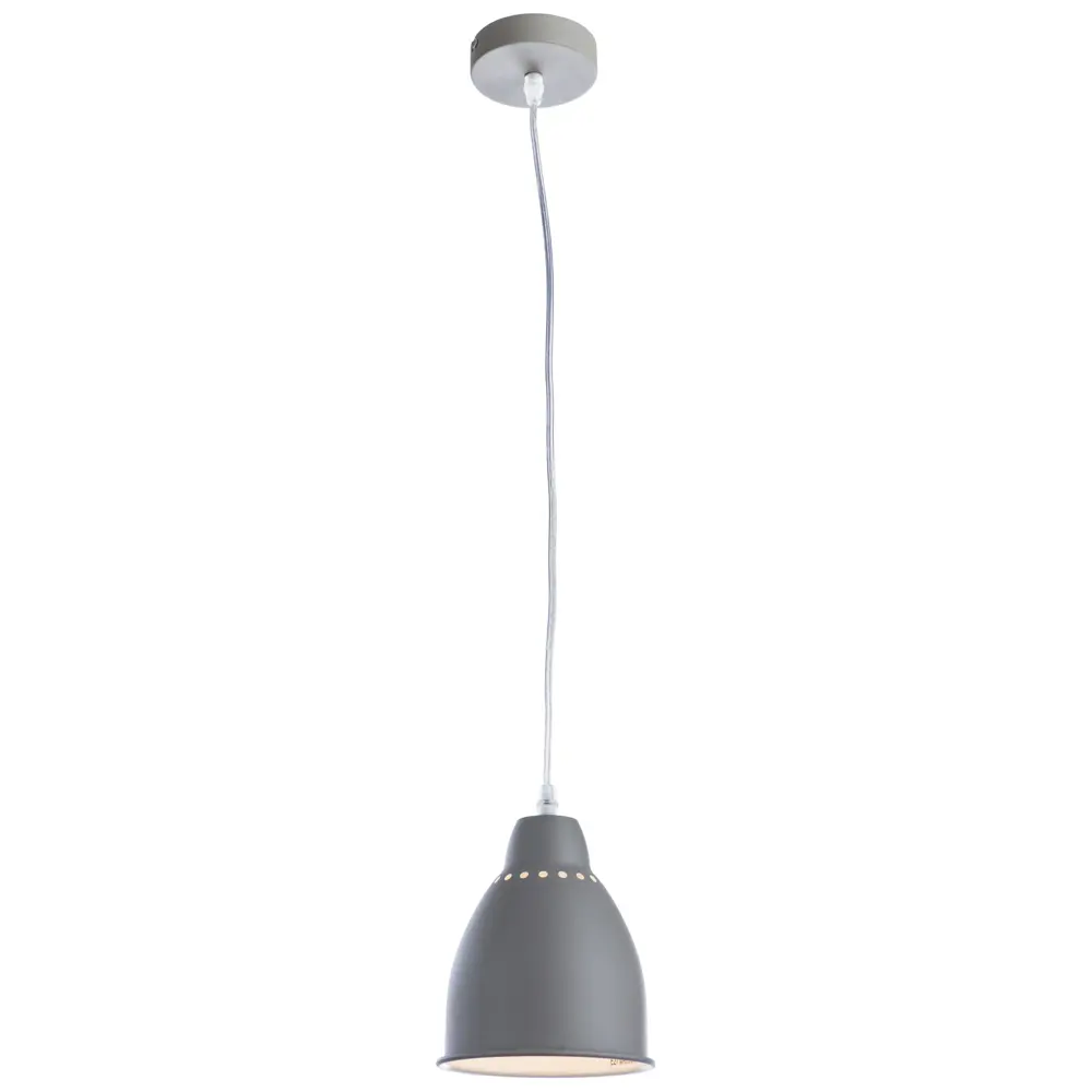 Светильник подвесной Braccio 1 лампа 3 м2 цвет серый Arte Lamp STLM-2119524 - Вид №1