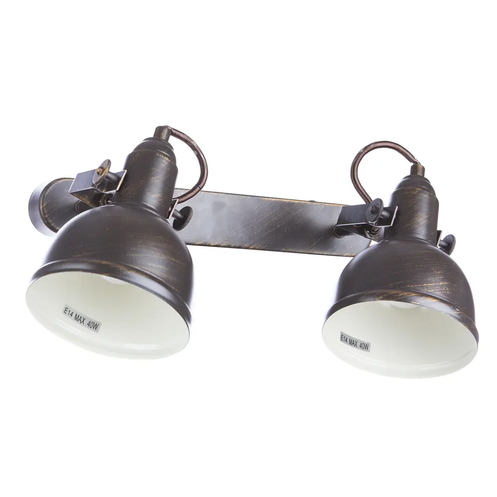 Спот Martin 2xE14x40 Вт, металл, цвет коричневый Arte Lamp STLM-2191007 - Вид №3