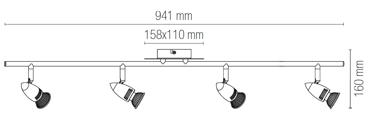 Хромированный металлический потолочный светильник / Настенный светильник Fan Europe Lighting INTEC ARCH-00027904 - Вид №2