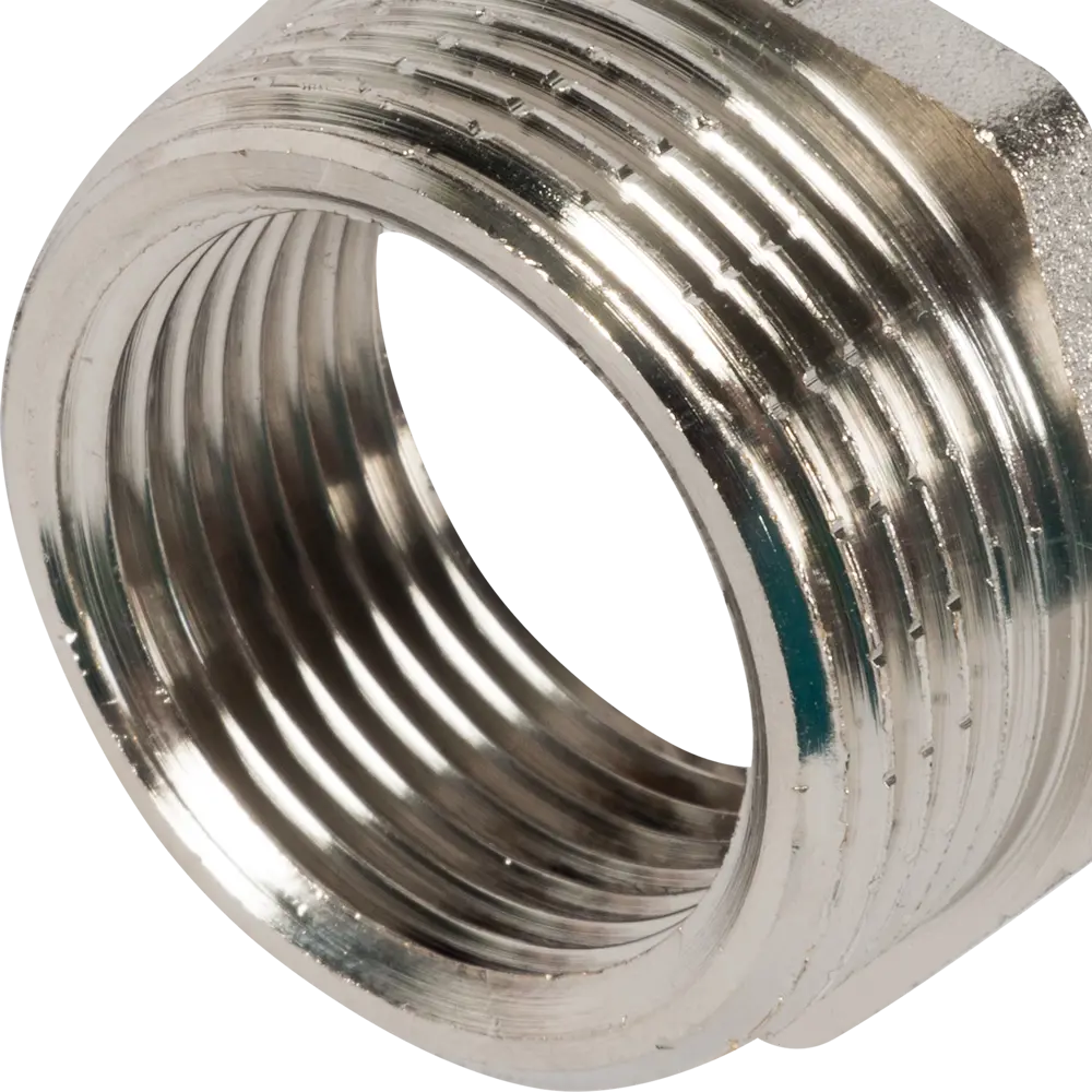 Футорка Valtec 1 1/4"х1" наружная-внутренняя резьба никелированная латунь VTr.581.N.0706 STLM-2082134 - Вид №1