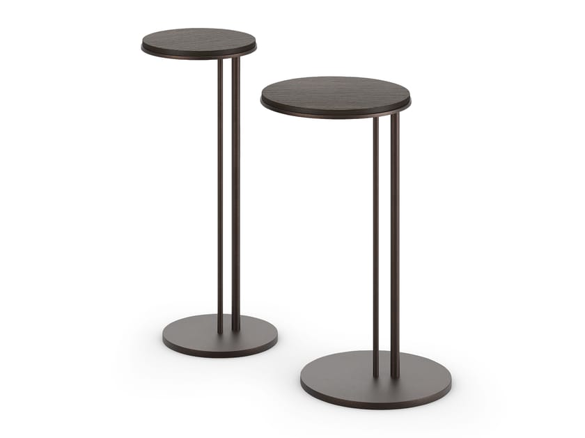 Высокий круглый деревянный журнальный столик Cattelan italia STING WOOD ARCH-00137631