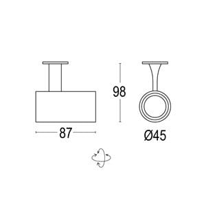 Алюминиевый круглый светодиодный прожектор Ghidini Lighting Point ARCH-00027725 - Вид №3
