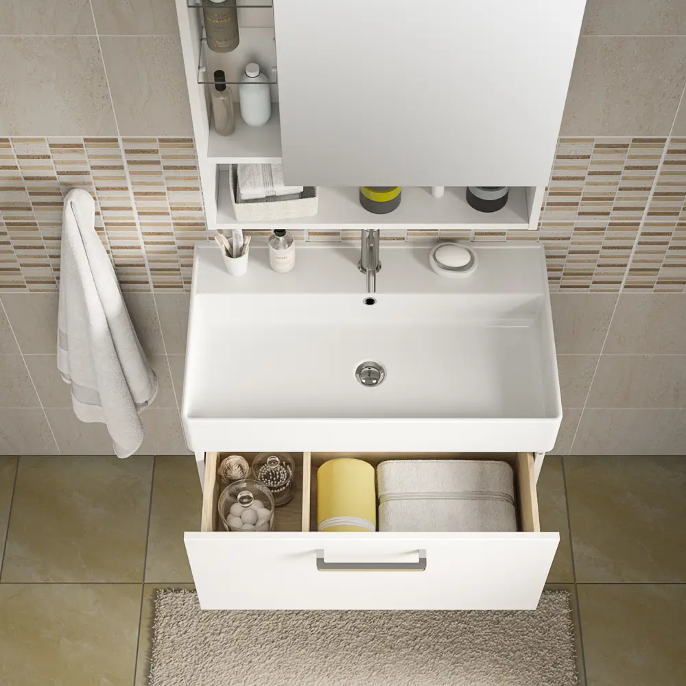 Раковина накладная прямоугольная Easy 71 см SENSEA STLM-2130670 - Вид №6