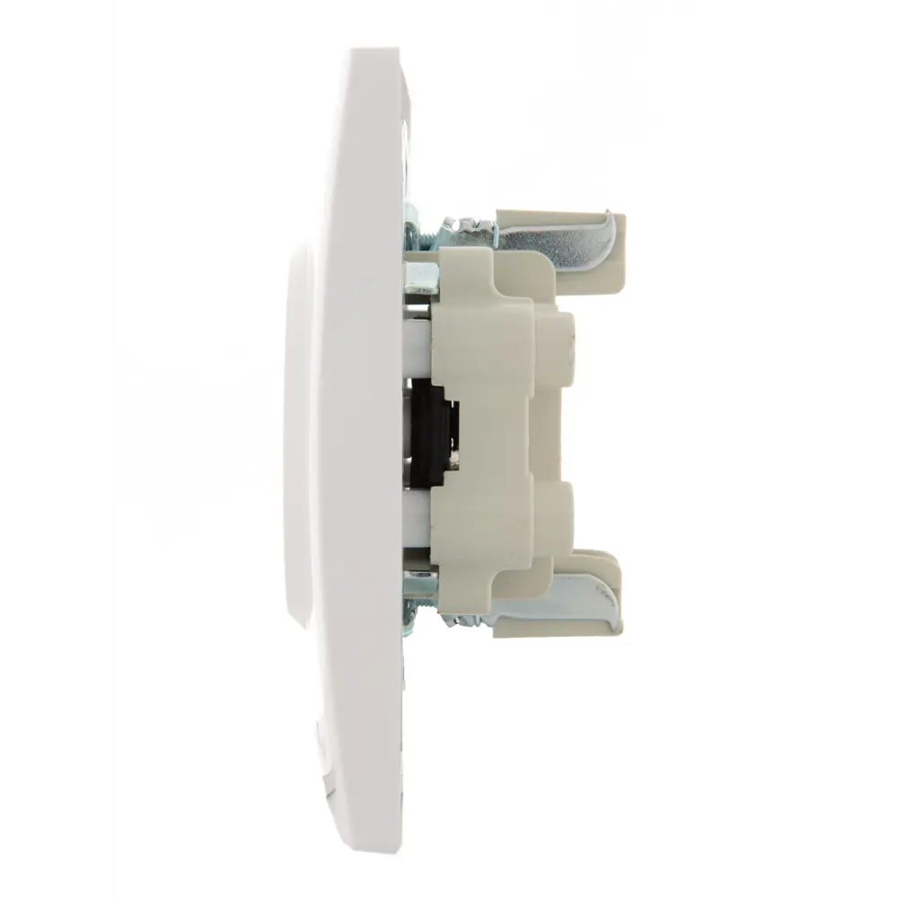 Розетка двойная Lezard Karina без заземления цвет белый STLM-2111316 - Вид №1