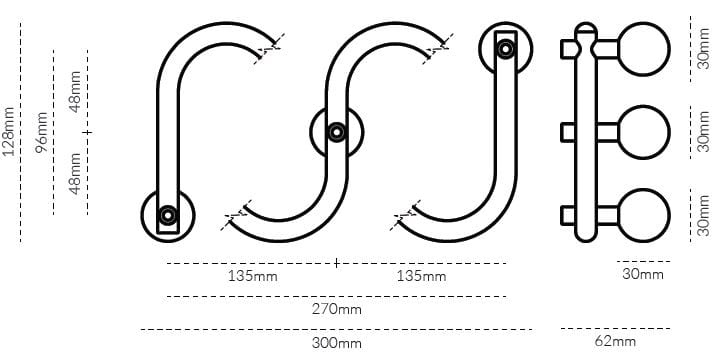 Вешалка для полотенец из латуни Lo & Co Interiors Sphere ARCH-00145826 - Вид №15