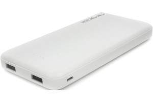 16016937 Портативный аккумулятор 10000 мА/ч USB1: 1 A USB2: 2.1 A белый GPB-115W Гарнизон