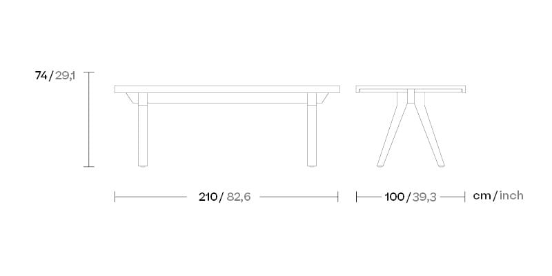 Прямоугольный стол из тикового дерева для контракта Kettal Vieques ARCH-00003326 - Вид №1