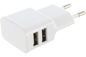 16122618 Сетевая зарядка USB, 2 USB, 2.1A Б0035553 Intro