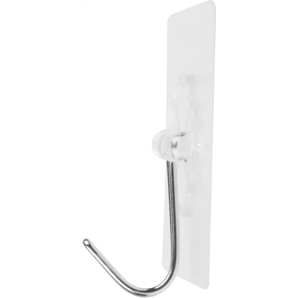 Самоклеящийся крючок KONSENSA 5x5 см прозрачный 2 шт STLM-2092073 - Вид №3