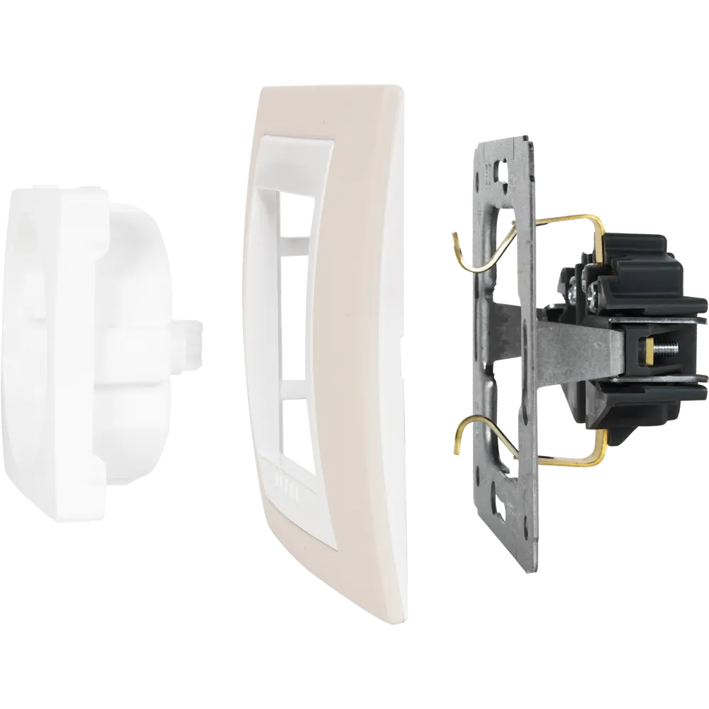Рамка для розеток и выключателей Systeme Electric Unica 2 поста, цвет песчаный/белый STLM-2067291 - Вид №3