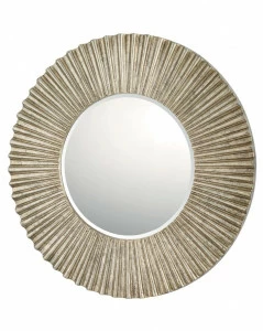 Зеркало круглое настенное в широкой раме "Летиция" LOUVRE HOME ДИЗАЙНЕРСКИЕ, СОЛНЦЕ 036122 Золото