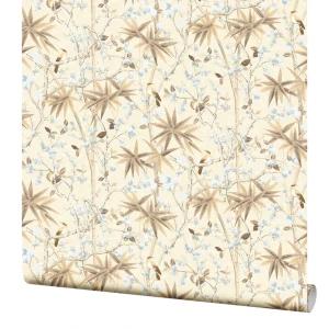 Обои флизелиновые Birds бежевые птицы 1.06x10 м 32101