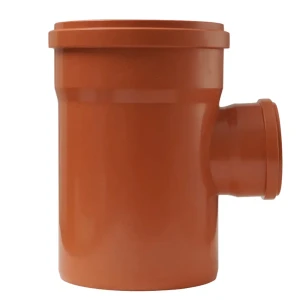 Тройник Хемкор d200x110 мм 87° пластиковый для наружной канализации