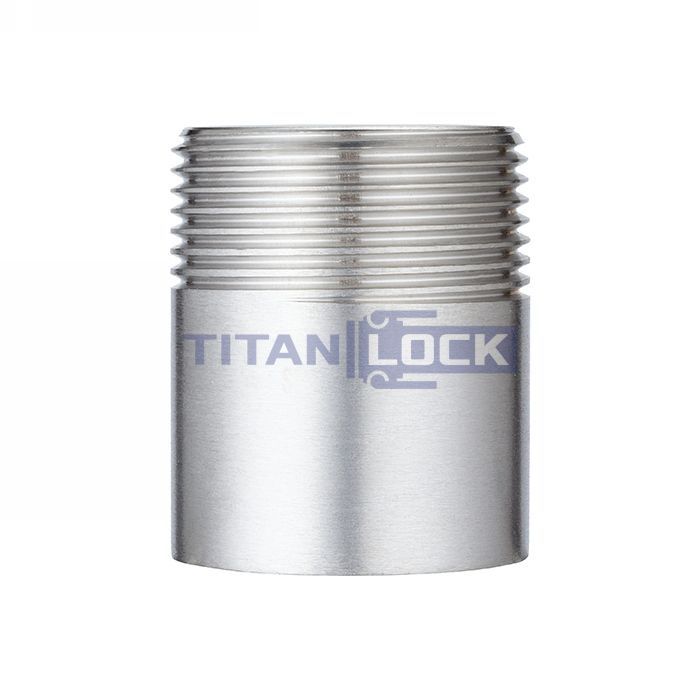 Ниппель приварной нержавеющий (полусгон), нар. резьба, DN25, TL25HRT TITAN LOCK  - Вид №2